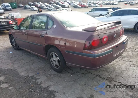 2000 Chevrolet Impala Ls из США, поврежденный, VIN 2G1WH55K7Y9326785
